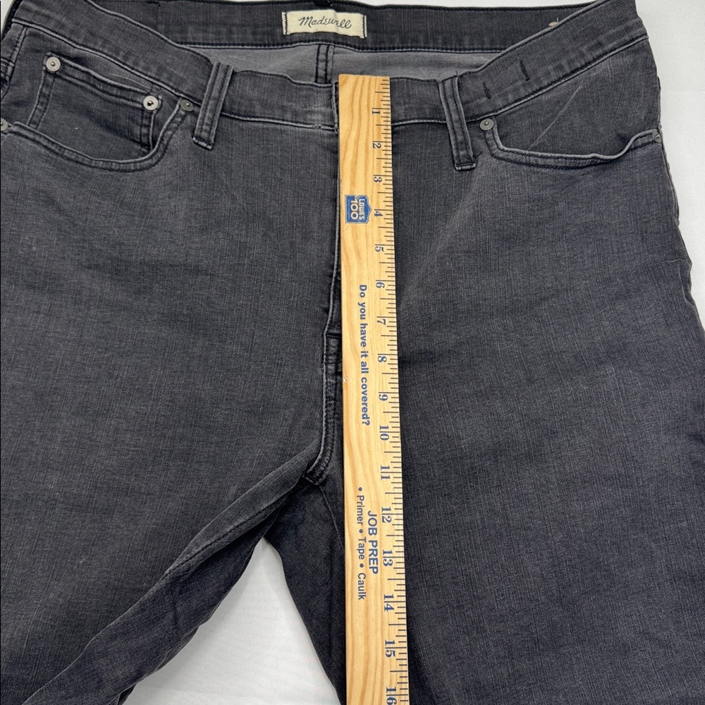 Madewell black Cali demi boot cut jeans size 32 stretchy women’s denim pants - Picture 4 of 7